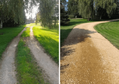 Driveway Construction Lapeer County MI – Before & After Image 2